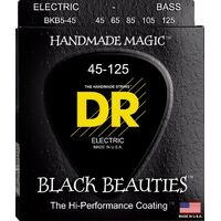 DR STRINGS BLACK BEAUTIES 45/125 Coated Medium 5-String Bass Strings BKB5-45