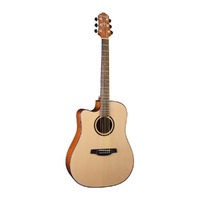 CRAFTER HD-250CE/NLH 6 String Left Hand Dreadnought/Electric Cutaway Guitar Spruce Top in Gloss 600240