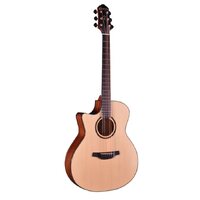 CRAFTER HG-250CE/NLH 6 String Left Hand Grand Auditorium/Electric Cutaway Guitar Spruce Top in Gloss