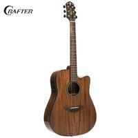 CRAFTER D-635CE/N 6 String Dreadnought/Electric Cutaway Guitar Solid Mahogany Top in Natural
