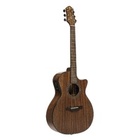 CRAFTER ABLE T-635CE/N 6 String Orchestra/Electric Cutaway Guitar with Solid Mahogany Top in Gloss