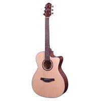 CRAFTER HT-100CE/OPNOM 6 String Orchestra/Electric Cutaway Guitar Spruce Top in Open Pore Natural