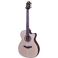 CRAFTER LX T-4000CE 6 String Orchestra/Electric Cutaway Guitar Solid Alpine Spruce Top in Natural Gloss with Case 600610