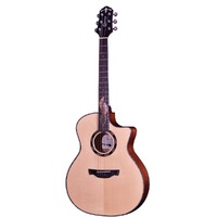 CRAFTER SM G-MAHOCE 6 String Grand Auditorium/Electric Cutaway Guitar Solid Spruce Top in Natural Gloss Satin Back and Sides