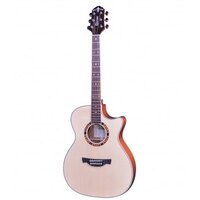 CRAFTER STG T-16CE 6 String Orchestra/Electric Cutaway Guitar Solid Engelmann Spruce Top in Natural Gloss 600710