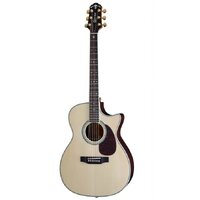 CRAFTER TC035E 6 String Orchestra/Electric Cutaway Guitar Solid Engelmann Spruce Top in Natural Gloss 600100