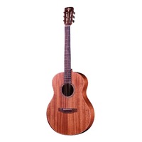 CRAFTER GRAND MINO/ALM 6 String Medium Body Acoustic/Electric Guitar Solid Mahogany Top in Satin with Gig Bag 600222