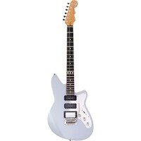 REVEREND SIX GUN HPP 25th ANNIVERSARY EDITION 6 String Electric Guitar with Wilkinson Tremolo in Metallic Silver Freeze