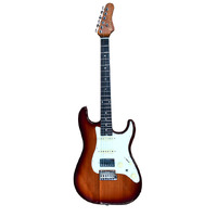 CRAFTER Silhouette S Style Electric Guitar with H/S/S Pickups in Tobacco Sunburst