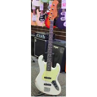 TOKAI LEGACY TL-JBR-VWH 4 String Electric Bass Relic Guitar in Vintage White