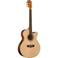 WASHBURN HARVEST G7SCE Grand Auditorium Acoustic/Electric Guitar with Cutaway in Natural Gloss