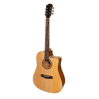 MARTINEZ MDC-41G-NGL Acoustic/Electric Cutaway Guitar in Natural Gloss