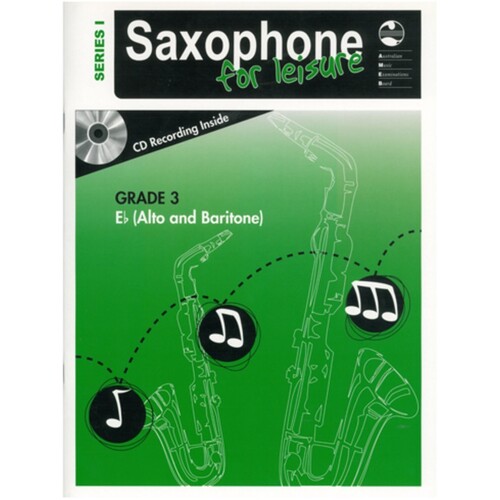 AMEB SAXOPHONE FOR LEISURE Series 1 Grade 3 Alto Book & CD