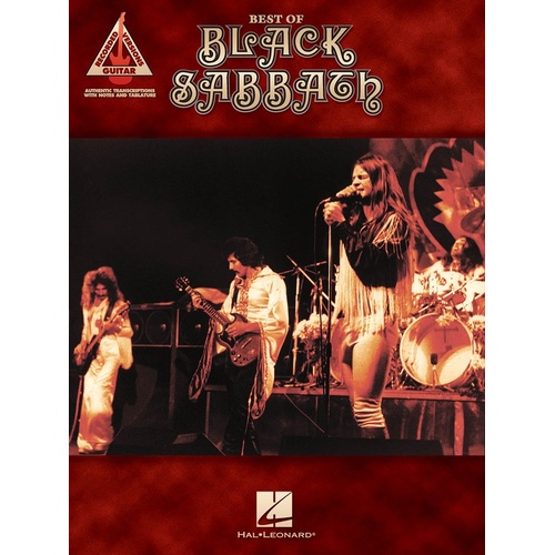 BLACK SABBATH THE BEST OF Guitar Recorded Versions NOTES & TAB