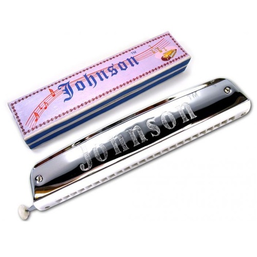 JOHNSON M1019 Chromatic Harmonica with 24 Holes and 48 Reeds
