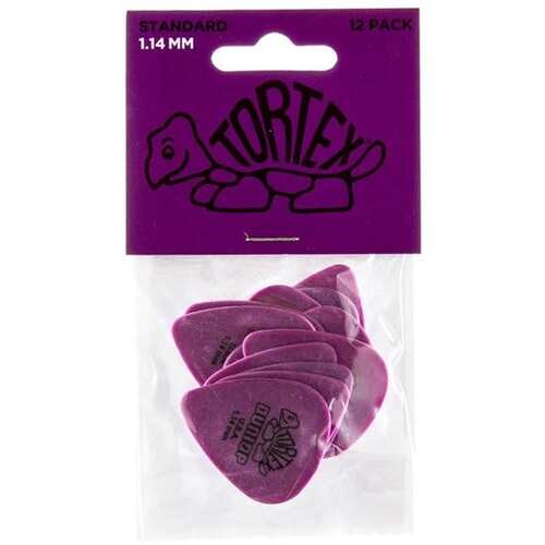 JIM DUNLOP PLECTRUMS 1.14mm Tortex Standard Players 12 Pack Picks