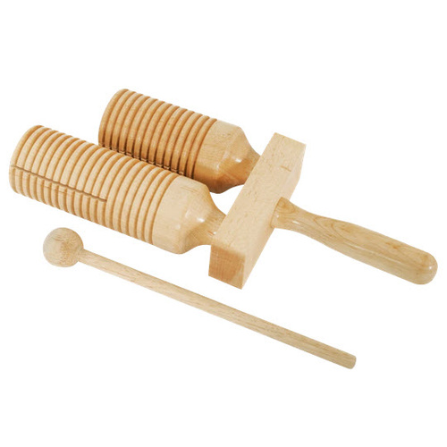 MANO ED228 10 INCH DOUBLE  AGOGO TONE BLOCK NATURAL