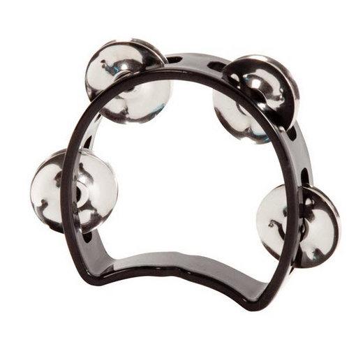 MANO TMP26B 04 INCH JUNIOR TAMBOURINE 04 PAIR JINGLES BLACK