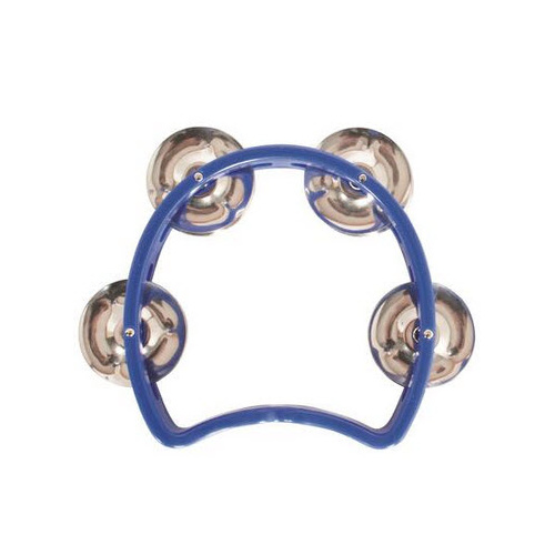 MANO TMP26BL 04 INCH JUNIOR TAMBOURINE 04 PAIR JINGLES BLUE