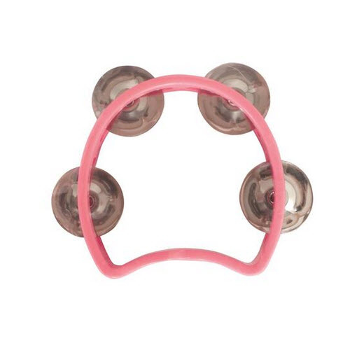 MANO TMP26P 04 INCH JUNIOR TAMBOURINE 04 PAIR JINGLES PINK