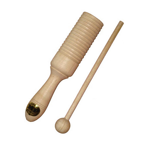 MANO UE52 07 3/4 INCH LONG GUIRO TONE BLOCK SATIN FINISH