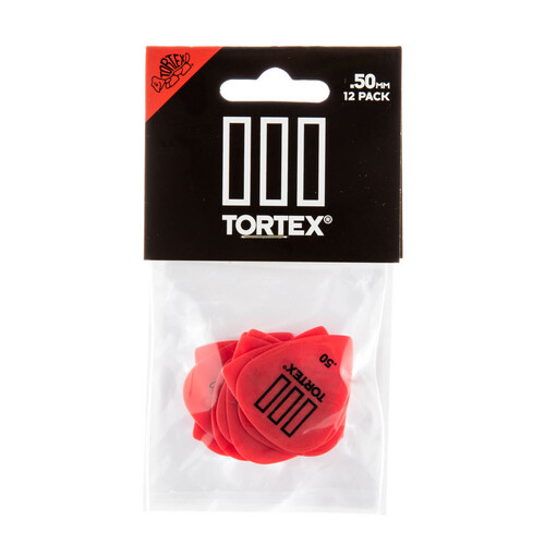 JIM DUNLOP PLECTRUMS 0.50mm Tortex T3 Players 12 Pack Picks