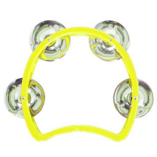 MANO TMP26YL 04 INCH JUNIOR TAMBOURINE 04 PAIR JINGLES YELLOW