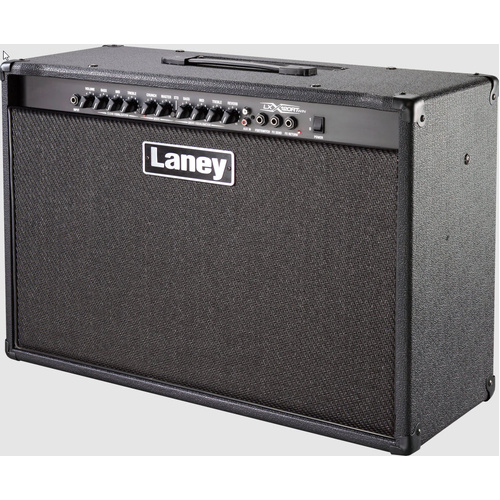 LANEY LX120RT 120 WATT GUITAR COMBO AMP 2X12 INCH SPEAKERS WITH REVERB BLACK