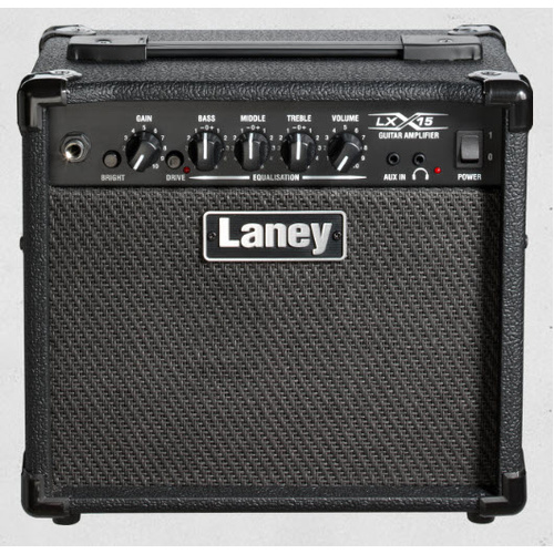 LANEY LX15 15 WATT GUITAR COMBO AMP 2 X 5 INCH SPEAKERS BLACK