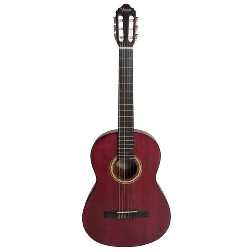 VALENCIA VC204TWR 4/4 SIZE CLASSICAL GTR ONLY SITKA SPRUCE TOP TRANS WINE RED