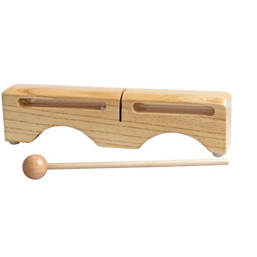 MANO UE815 09.5 INCH LONG DOUBLE WOOD TONE BLOCK NATURAL