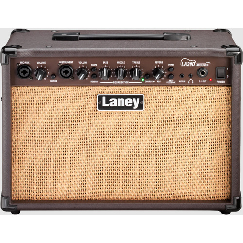 LANEY LA30D 30 WATT ACOUSTIC HGUITAR AMP 2 X 6.5 INCH SPEAKERS