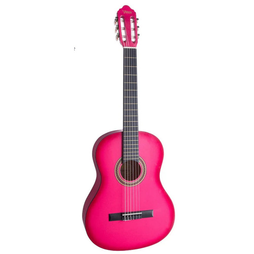 VALENCIA VC102PKS 1/2 SIZE CLASSICAL GTR ONLY PINK SUNBURST