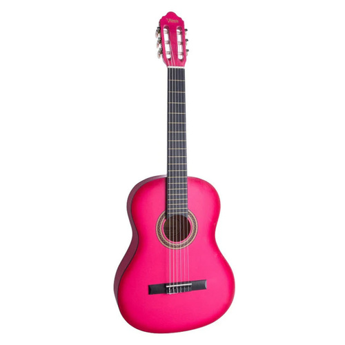 VALENCIA VC104PKS 4/4 SIZE CLASSICAL GTR ONLY PINK SUNBURST