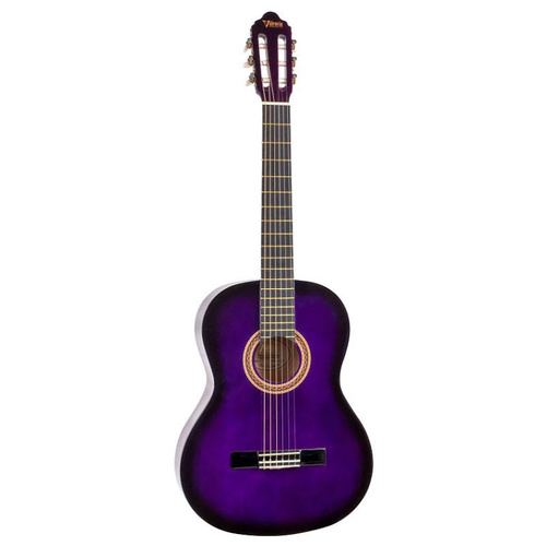 VALENCIA VC104PPS 4/4 SIZE CLASSICAL GTR ONLY PURPLE SUNBURST