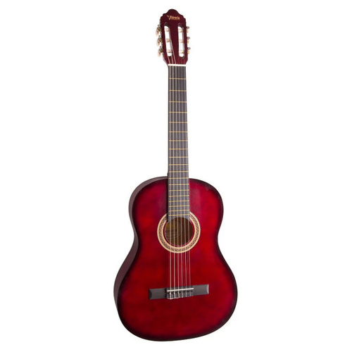 VALENCIA VC104RDS 4/4 SIZE CLASSICAL GTR ONLY RED BURST