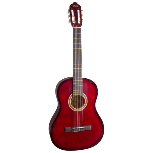 VALENCIA VC202TWR 1/2 SIZE CLASSICAL GTR ONLY SITKA SPRUCE TOP TRANS WINE RED