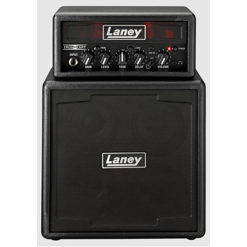 LANEY MINISTACK-IRON 2 X 3 WATT MINI STEREO AMP STACK BATTERY OR OPTIONAL AC POWERED BLACK
