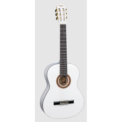 VALENCIA VC104WT 4/4 SIZE CLASSICAL GTR ONLY WHITE