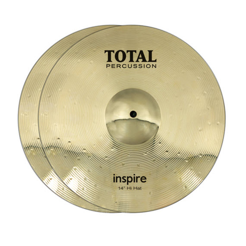 TOTAL PERCUSSION TPI14PR INSPIRE 14 INCH BRASS ALLOY  HIHAT CYMBALS PAIR