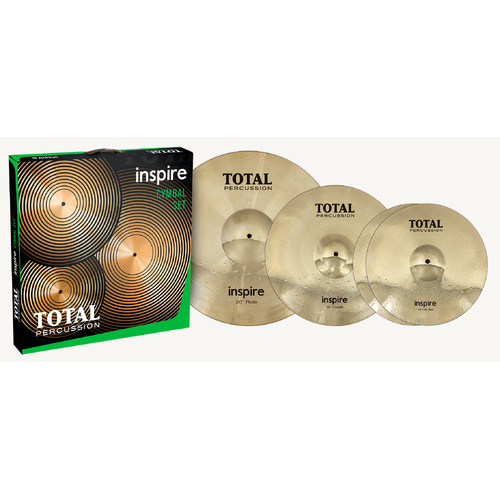 TOTAL PERCUSSION TPI50 INSPIRE 14/16/20 INCH BRASS ALLOY CYMBAL BOX SET