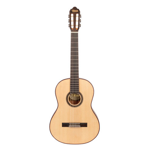 VALENCIA VC704 4/4 SIZE CLASSICAL GTR SOLID SPRUCE TOP NATURAL SATIN