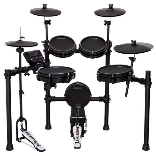 CARLSBRO CSD45MPACK 10 PIECE PRO ELECTRONIC MESH DRUMKIT EXTRA CRASH WITH STOOL & HEADPHONES