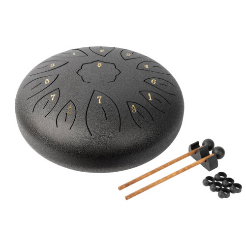 MANO MPC42BK 12 INCH 13 NOTE C DIATONIC TONGUE DRUM BLACK