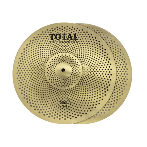 TOTAL PERCUSSION SRC314GD 14 INCH SOUND REDUCTION SILENT HIHAT CYMBALS GOLD