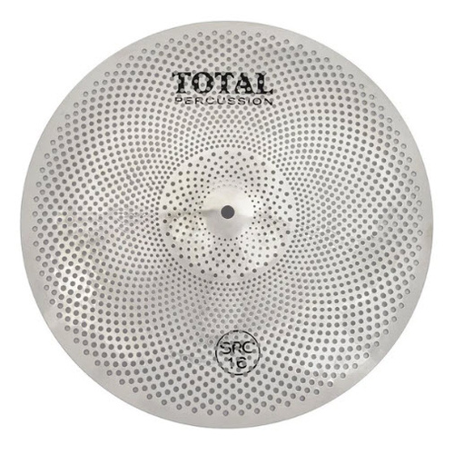 TOTAL PERCUSSION SRC316SL 16 INCH SOUND REDUCTION SILENT CRASH CYMBAL SILVER