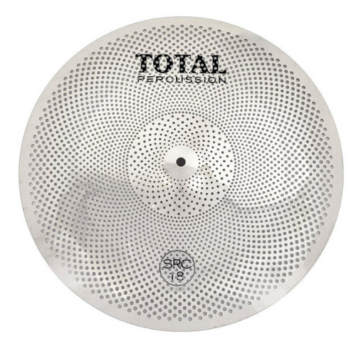 TOTAL PERCUSSION SRC318SL 18 INCH SOUND REDUCTION SILENT CRASH CYMBAL SILVER