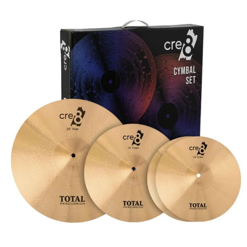 TOTAL CRE8 TCR50 B8 ALLOY HAND HAMMERED 14/16/20 INCH CYMBAL BOX SET