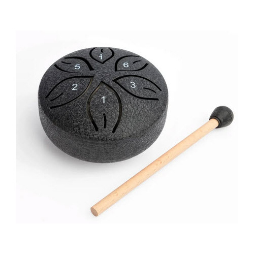 MANO MPC53BK 03 INCH 6 NOTE C DIATONIC TONGUE DRUM BLACK