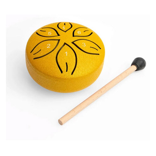 MANO MPC53GD 03 INCH 6 NOTE C DIATONIC TONGUE DRUM GOLD